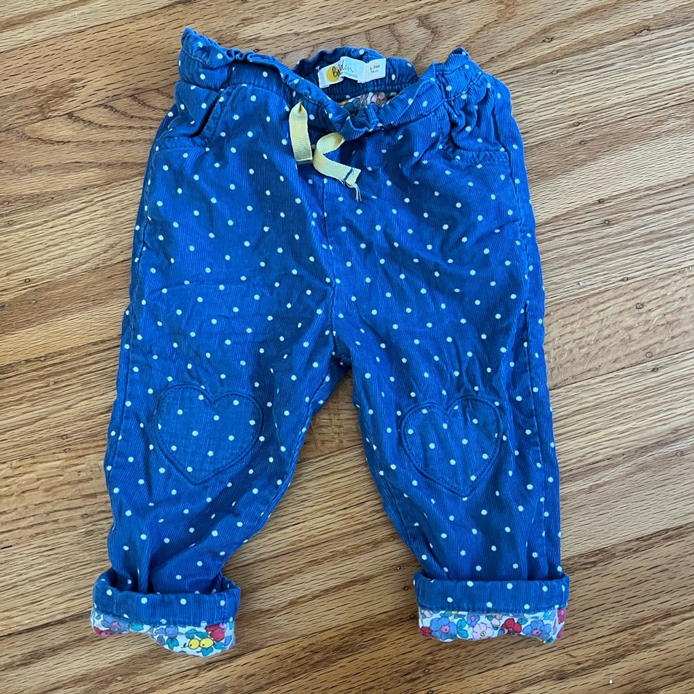 Mini Biden Blue polka dot pants